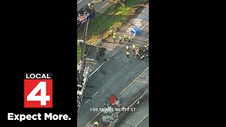 Semi-truck crash causes I-94 closure in Ann Arbor