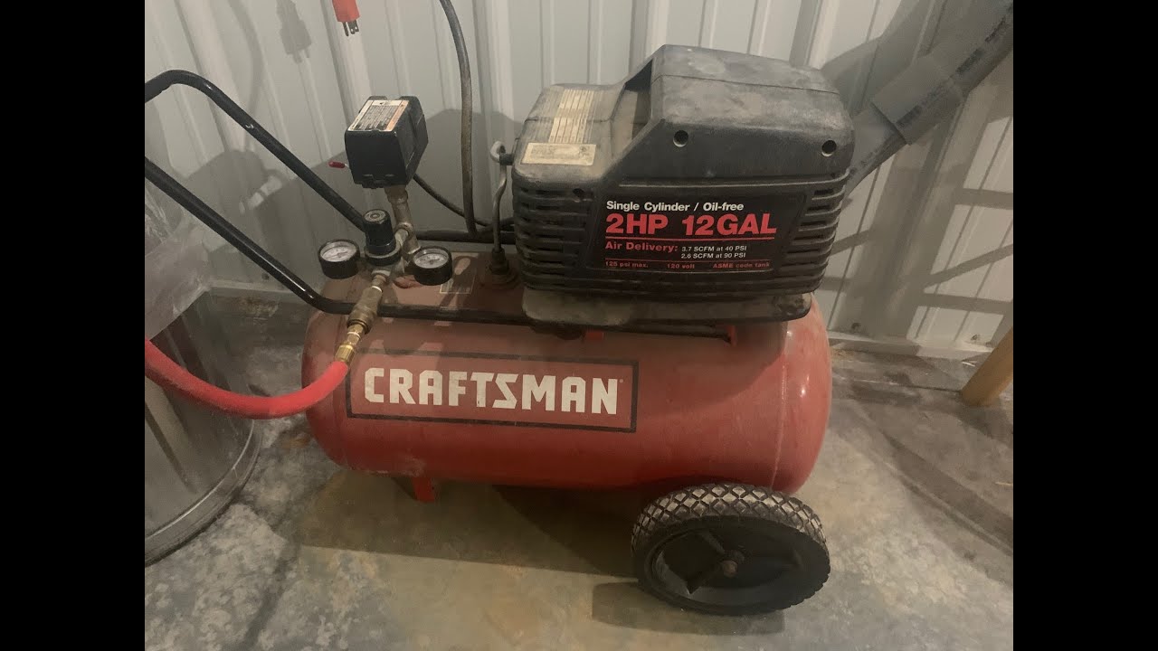 Craftsman Air compressor repair Copper Barn Homestead YouTube
