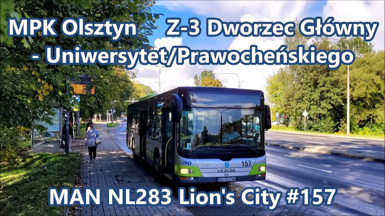 MPK Olsztyn - linia Z-3, MAN NL283 Lion's City #157