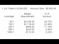 Forex Leverage, Margin Requirements & Trade Size