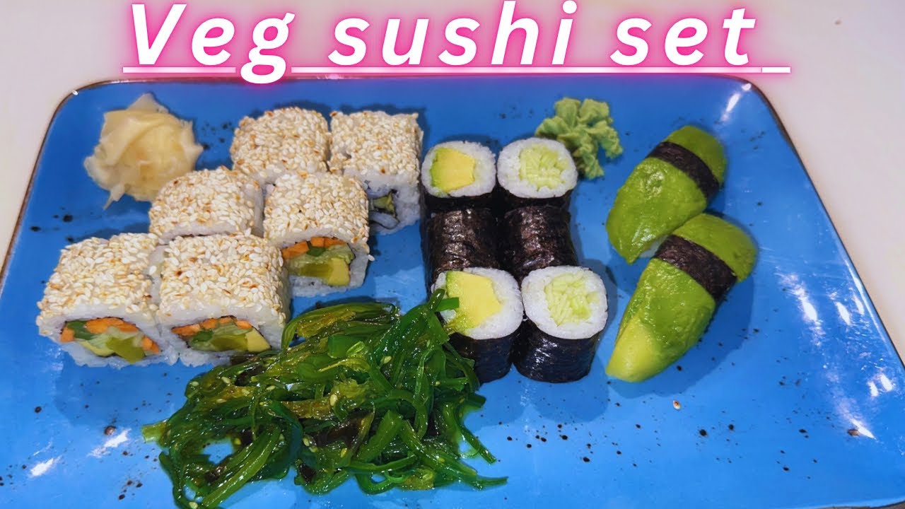 Veg sushi Set ! How to make veg sushi set YouTube