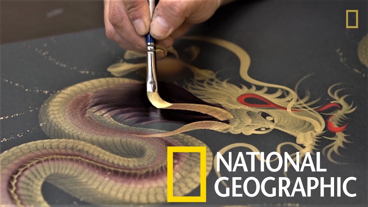 一筆成龍！令人驚豔的日本「一筆龍」繪畫技藝 《國家地理》雜誌