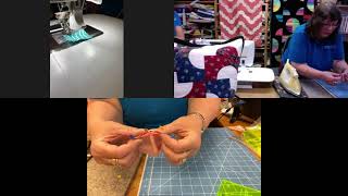 Demo 25/06/2021 - Curved piecing - Drunkard’s Path block