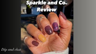 Dip and Chat! Sparkle and Co. November Palette Subscription Bag. |Dip powder nails |nail tutorial