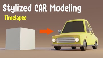 Modeling Car Stylized Blender 2.8 Timelapse