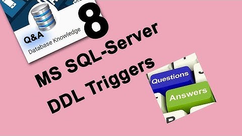 SQL-Server DDL Triggers