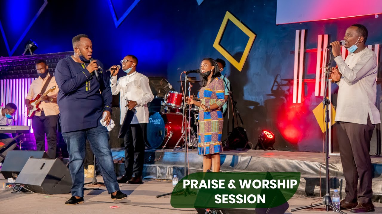 Praise and worship with Pr  Julienne Kabirigi Kabanda, Rene, Yves, Rachael & Kenneth