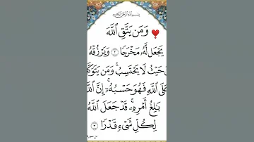 آيات قرآنية مؤثرة و من يتق الله يجعل له مخرجا 