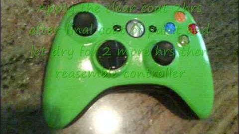 how to custom paint your xbox 360 controller OFFICIAL WAY!!