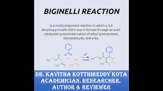 BIGINELLI REACTION- ORGANIC NAMED REACTIONS- DR. KAVITHA KOTTHIREDDY KOTA