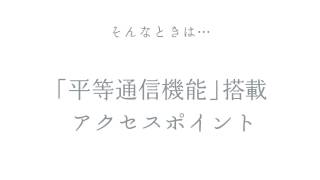 エレコム法人向け無線LANアクセスポイント 新機能「平等通信機能」実験