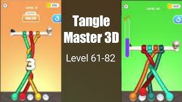 Tangle Master 3D All Level Solution | Running Play Lev 61-82