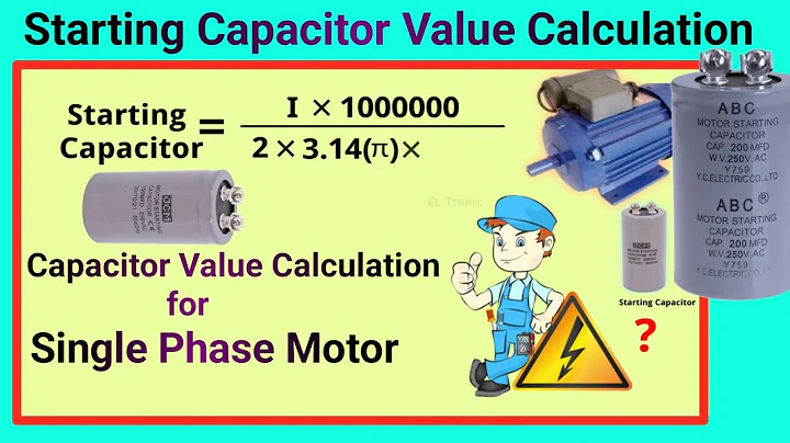How to Calculate Motor Start Capacitor Value | Single Phase Motor Capacitor Value Formula
