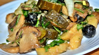 ТЕПЛЫЙ САЛАТ ПО-ДЕРЕВЕНСКИ !!!(с чесночно - горчичным соусом) ТЕПЛЫЙ САЛАТ ПО-ДЕРЕВЕНСКИ !!!(с чесночно - горчичным соусом)