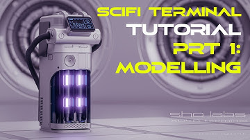 Scifi terminal Blender TUTORIAL - part 1: modelling