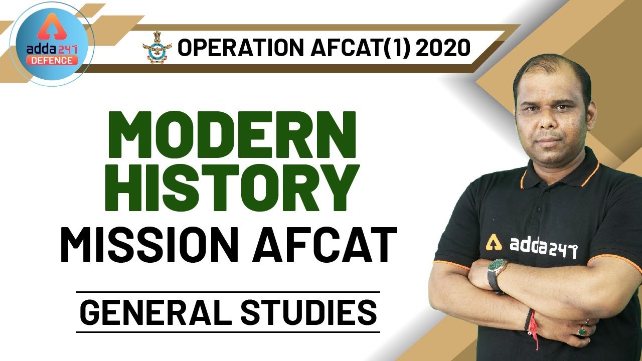AFCAT 2020 | GS | Mission AFCAT I Modern History (Part 1)
