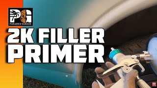 How To Spray 2k Filler Primer and Apply Glaze Putty Before SingleStage PAINT!