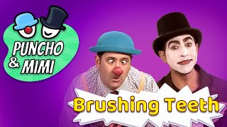 Brushing teeth - צחצוח שיניים  (FUNNY MIME FOR KIDS פנטומימה מצחיקה לילדים)