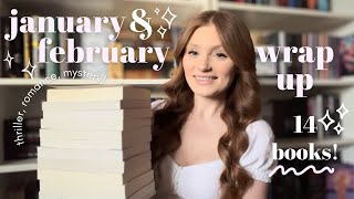 January & February Wrap Up💌🩷(the 14 books I’ve read recently!)