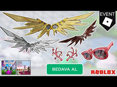 YENİ BEDAVA KANATLAR & EFSANE EŞYALAR GELDİ ! *ÇOK KOLAY* ROBLOX 2023 FREE ITEMS EVENT