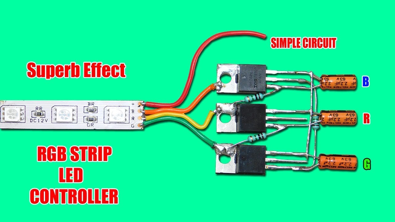 Superb Effect RGB Strip LED Circuit - YouTube