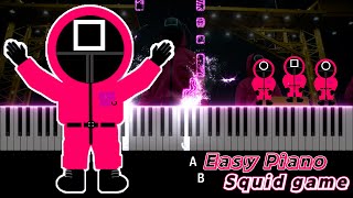 Squid game(오징어 게임)ost, Easy Piano, way back then / Piano Tutorial screenshot 3