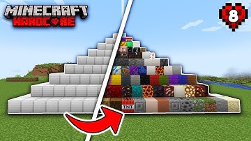 I Built a Beacon Using Every Full Block in Minecraft Hardcore
