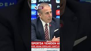Abdullah Avcı Trabzonspor Taraftarına İhtiyacımız Var
