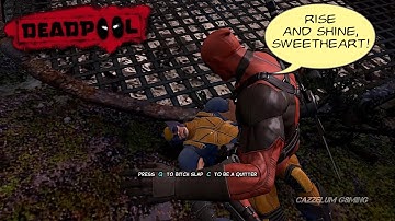 Deadpool slapping Wolverine scene | DEADPOOL (2013)