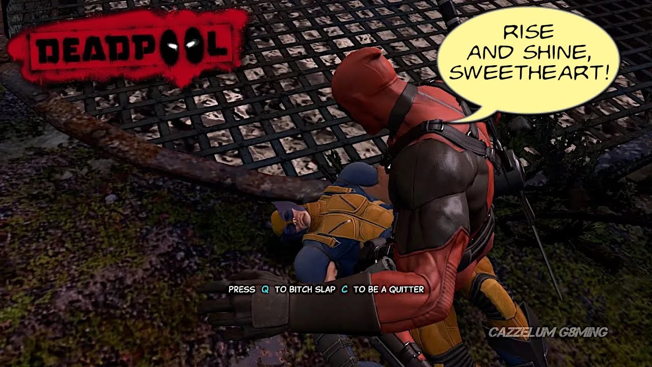 Deadpool slapping Wolverine scene | DEADPOOL (2013)