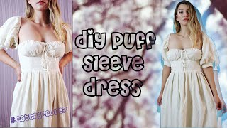 Diy Puff Sleeve Dress I Bustier Top I Sewing Through My Fabric Stash