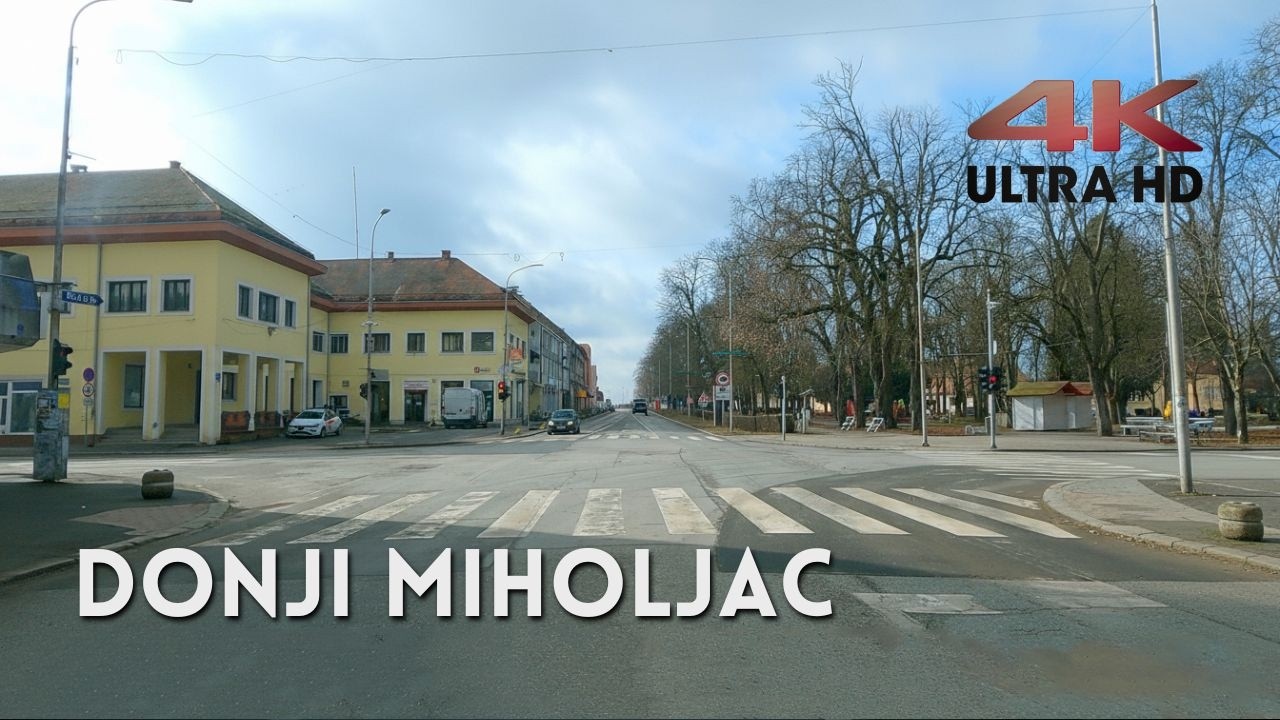Donji Miholjac 4K 🇭🇷 | Vožnja Ulicama Slavonskog Grada (17.02.2026)