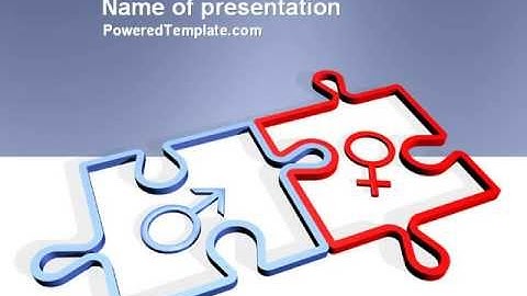 Gender Relations PowerPoint Template by PoweredTemplate.com