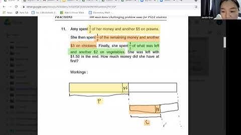 PSLE Fraction Higher Order Working Backward Method!