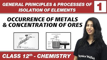 General Principles & Processes of Isolation of Elements 01 : Occurrence of Metals | Class 12 NCERT