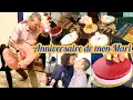 🥳ANNIVERSAIRE DE MON HOMME: SA RÉACTION AU GÂTEAU/ DECO DE TABLE, REPAS ET FÊTE😍❤️ VLOG