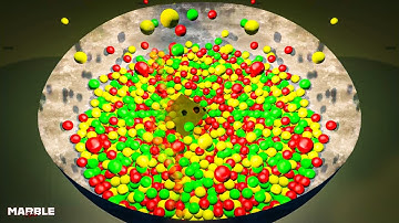 Color Balls Mixing Animation - Blender simulation V6