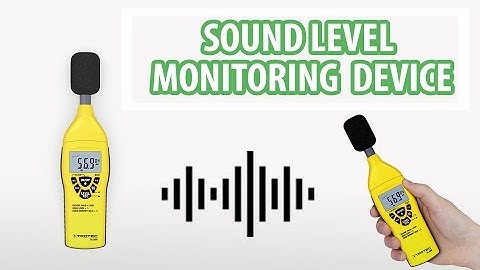 Sound level measuring meter to measure sound in decibels