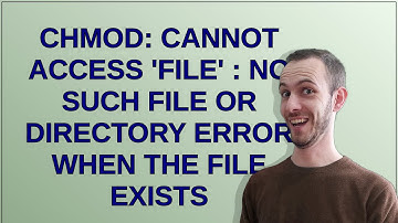 chmod: cannot access 