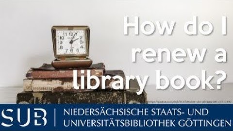 How do I renew a library book