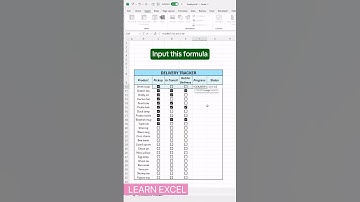 Create delivery tracker in PRO style! #excel #exceltips #exceltutorial