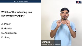App | 1EQ ISL Vocab screenshot 4