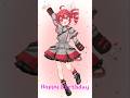 お誕生日おめでとうー！！動かすの初心者だからガタガタに… #shortvideo #重音テト #重音テトsv #kasaneteto #short #illustration