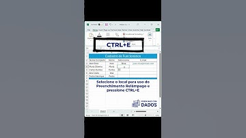 ✨ A Mágica do Preenchimento Relâmpago no Excel ✨ #excel #exceltips #microsoft