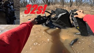 FLOODED TRAILS! *Deepest I've ever gone!* Can-Am 650 XMR!