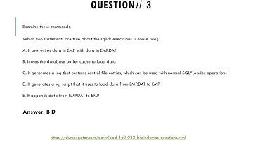 Latest 1Z0-082 Questions