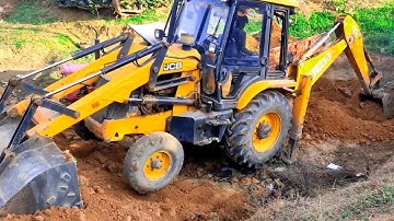 jcb3dx machine backhoe amazing tractor loading fornt bucket khudai #jcb #jcbvideo #viral #trending