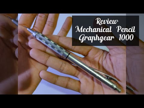 Review pensil mekanik graphgear 1000 || pentel graphgear 1000 review. 