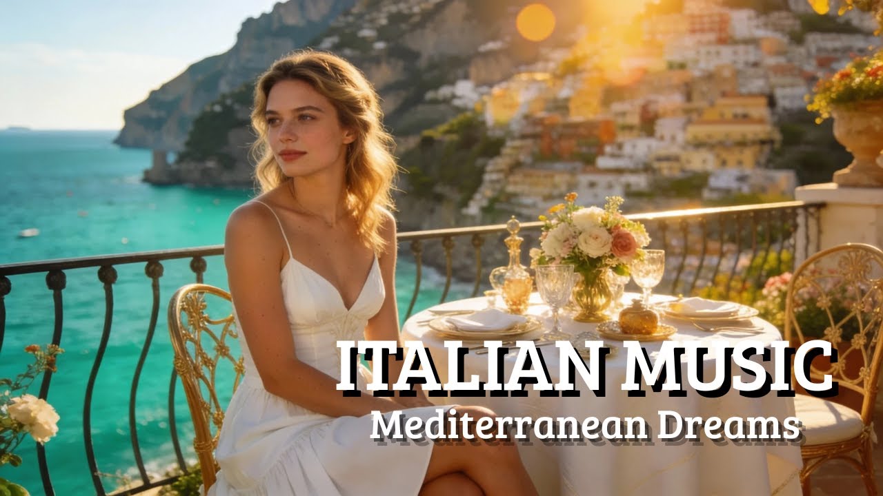 Italy Relaxing Ambience 🎶 2+ Hours Soothing Italy Soundscape Amalfi Coast