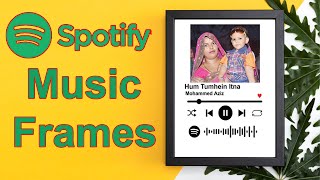 Personalised SPOTIFY MUSIC GLASS FRAME. step by step tutorial | editing | printing | framing screenshot 3